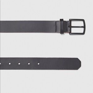 NWT Zara Mam Combined Black Leather Belt. Size 40.